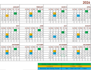 XPX Atlanta 2026 Calendar