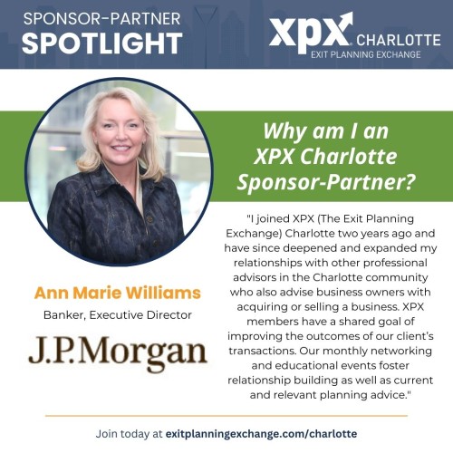 XPX Charlotte Sponsor-Partner Spotlight: Ann Marie Williams, Banker, Executive Director at J.P. Morgan